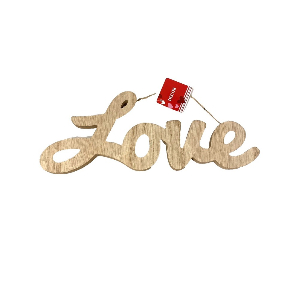 wood craft word sign LOVE home hanging decor